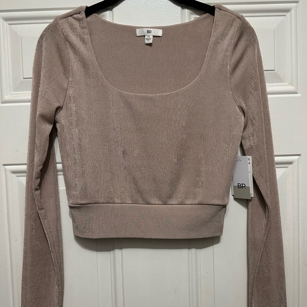 BP Women's Tan Long Sleeve Top
